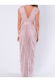 Sheath/Column Floor Length V Neck Long Bridesmaid Dresses 902002