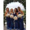 Long Royal Blue Mermaid Floor Length Bridesmaid Dresses 902007