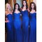 Long Royal Blue Mermaid Floor Length Bridesmaid Dresses 902012
