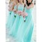 Long Tulle Floor Length Bridesmaid Dresses 902014
