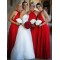 Long Red Floor Length Bridesmaid Dresses 902031