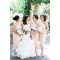 Sheath/Column Pink Chiffon Bridesmaid Dresses 902059