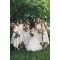 Asymmetrical White Chiffon Bridesmaid Dresses 902060