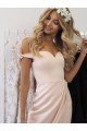 Sheath/Column Pink Tea Length Bridesmaid Dresses 902061 Sheath/Column Pink Tea Length Bridesmaid Dresses 902061