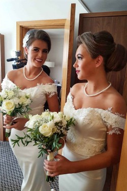 Mermaid Beaded Lace Long Bridesmaid Dresses 902063