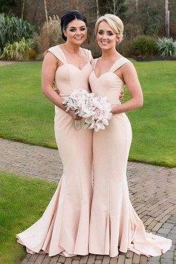 Long Mermaid Floor Length Bridesmaid Dresses 902066