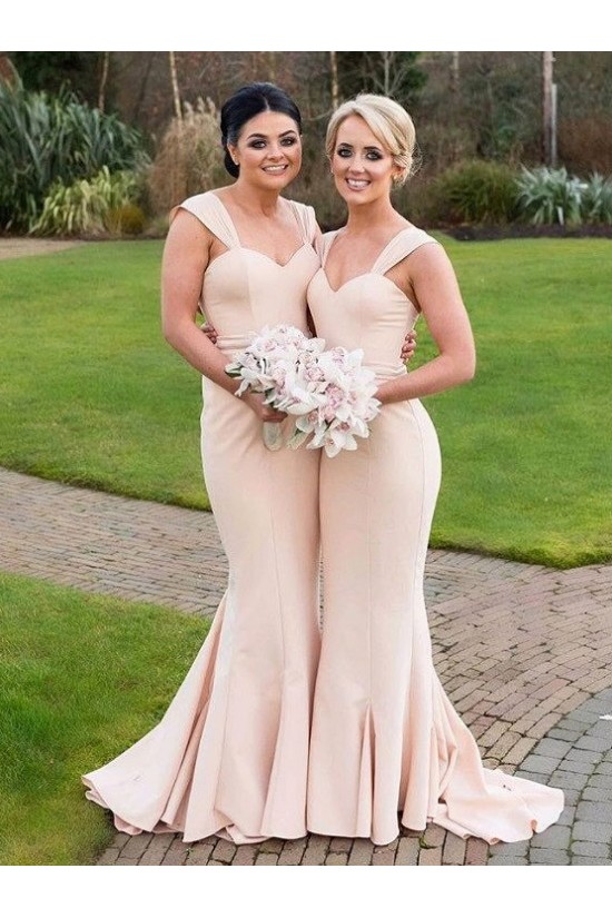 Long Mermaid Floor Length Bridesmaid Dresses 902066