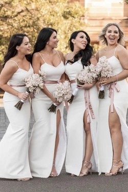 Long Mermaid Spaghetti Straps Bridesmaid Dresses 902080