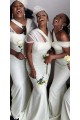 Modest Long Mermaid Floor Length Bridesmaid Dresses 902085