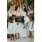 Short White Spaghetti Straps Bridesmaid Dresses 902092
