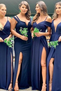 Elegant Simple Long Bridesmaid Dresses 902093