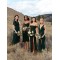 Short Chiffon Green Bridesmaid Dresses 902095