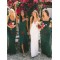 Long Dark Green Floor Length Chiffon Bridesmaid Dresses 902098
