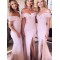 Long Mermaid Off the Shoulder Floor Length Bridesmaid Dresses 902099