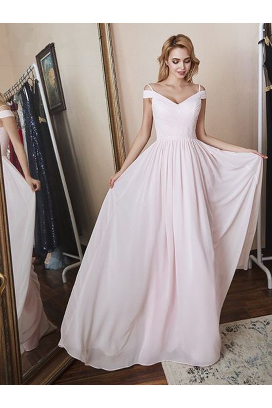 Long Chiffon A-Line Bridesmaid Dresses 902107 Long Chiffon A-Line Bridesmaid Dresses 902107