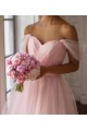 Short Pink Tulle Off the Shoulder Bridesmaid Dresses 902116 Short Pink Tulle Off the Shoulder Bridesmaid Dresses 902116
