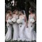 Long Grey Mermaid Floor Length Bridesmaid Dresses 902121