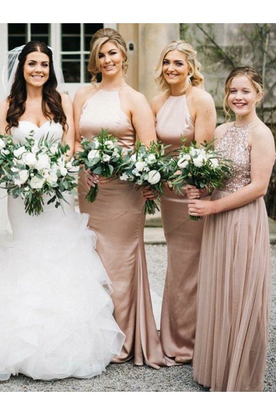 Long Mermaid Halter Floor Length Bridesmaid Dresses 902127 Long Mermaid Halter Floor Length Bridesmaid Dresses 902127