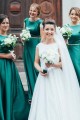 A-Line Long Green Floor Length Bridesmaid Dresses 902134 A-Line Long Green Floor Length Bridesmaid Dresses 902134