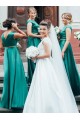 A-Line Long Green Floor Length Bridesmaid Dresses 902134 A-Line Long Green Floor Length Bridesmaid Dresses 902134
