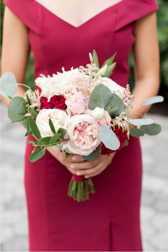 Long Burgundy Off the Shoulder Bridesmaid Dresses with Slit 902136