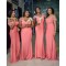 Affordable Long Off the Shoulder Bridesmaid Dresses 902145