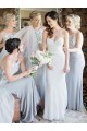 Modest Mermaid Lace and Chiffon Long Bridesmaid Dresses 902149