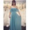 A-Line Strapless Long Chiffon Floor Length Bridesmaid Dresses 902155