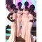 Long Pink Mermaid One Shoulder Floor Length Bridesmaid Dresses 902180