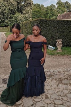 Long Mermaid Grape Purple Bridesmaid Dresses 902206