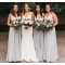 A-Line Long Chiffon Spaghetti Straps Bridesmaid Dresses 902211