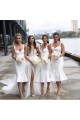 Short White Mermaid Bridesmaid Dresses 902222