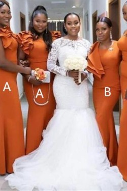 Long Mermaid Bridesmaid Dresses 902225