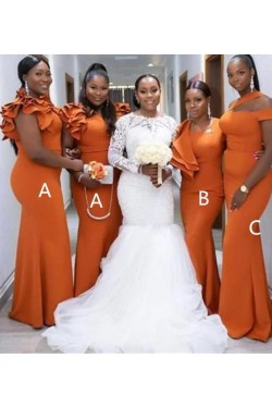 Long Mermaid Bridesmaid Dresses 902225