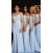Long Mermaid Lace Off the Shoulder Bridesmaid Dresses 902229