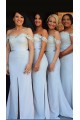 Long Mermaid Lace Off the Shoulder Bridesmaid Dresses 902229