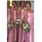 High Low Strapless Pink Bridesmaid Dresses 902235