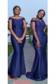 Long Mermaid Off the Shoulder Lace Bridesmaid Dresses 902252