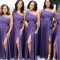 Long One Shoulder Floor Length Bridesmaid Dresses 902257
