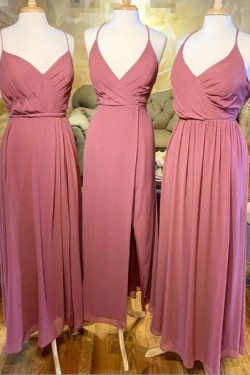 Long Chiffon Floor Length Bridesmaid Dresses 902269
