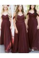 Long Tulle Off the Shoulder Bridesmaid Dresses 902271