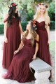 Long Tulle Off the Shoulder Bridesmaid Dresses 902271