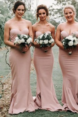 Mermaid Sweetheart Long Bridesmaid Dresses 902282