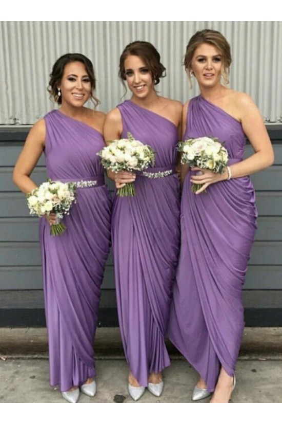 Sheath/Column One Shoulder Long Bridesmaid Dresses 902292 Sheath/Column One Shoulder Long Bridesmaid Dresses 902292
