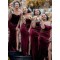 Long Beaded Off the Shoulder Bridesmaid Dresses 902293