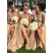 Long Beaded Lace and Tulle Bridesmaid Dresses 902298
