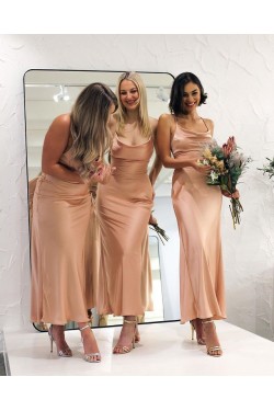 Simple Spaghetti Straps Bridesmaid Dresses 902303