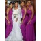 Long Purple One Shoulder Mermaid Bridesmaid Dresses 902307