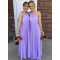 Long Lavender Chiffon Floor Length Bridesmaid Dresses 902324