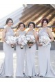 Long Mermaid Lace High Neck Bridesmaid Dresses 902329